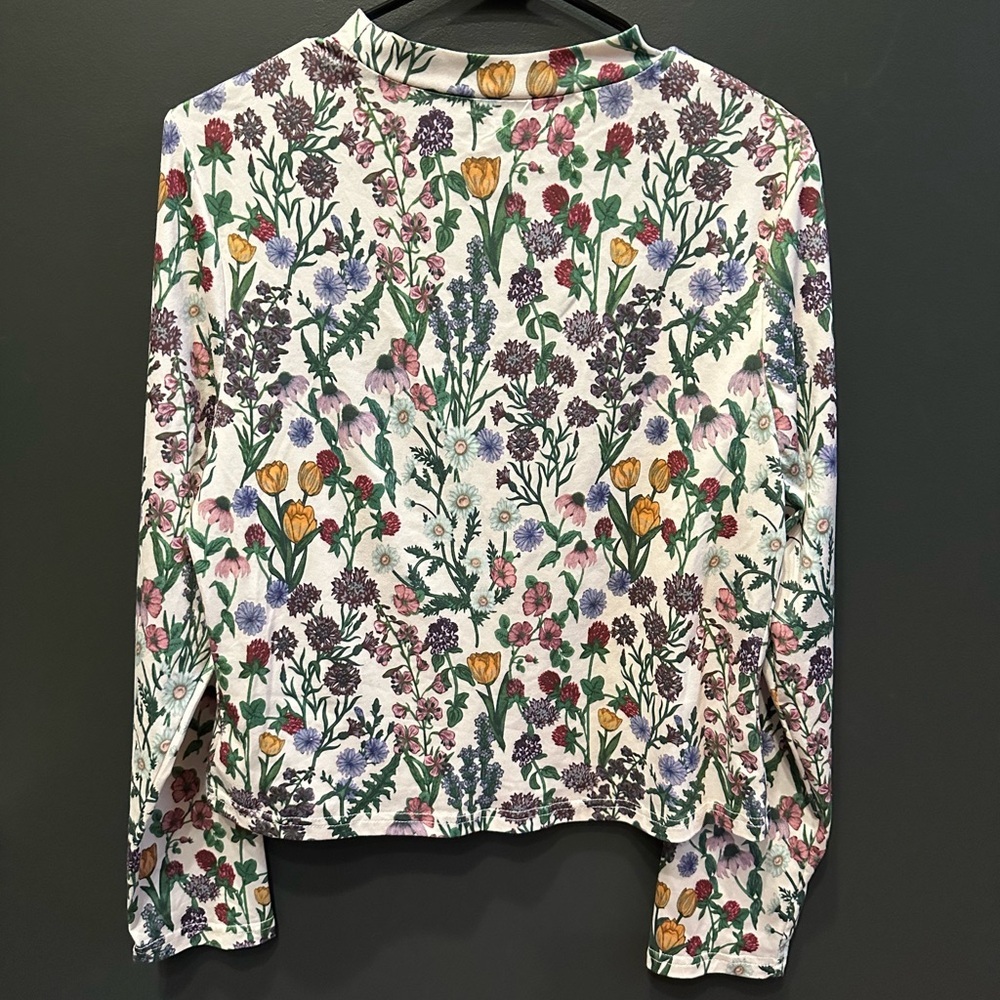 Cider Floral Multicolor Long Sleeve Top